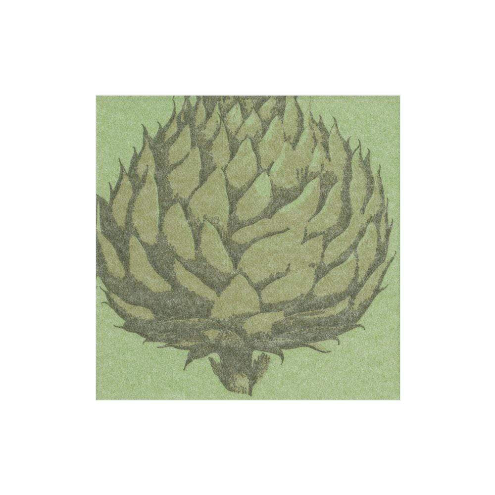 ETCHED ARTICHOKE GREEN COCKTAIL
