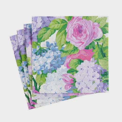 ENGLISH CHINTZ COCKTAIL NAPKINS