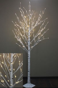 7FT WHITE BIRCH TREE 240 LEDS