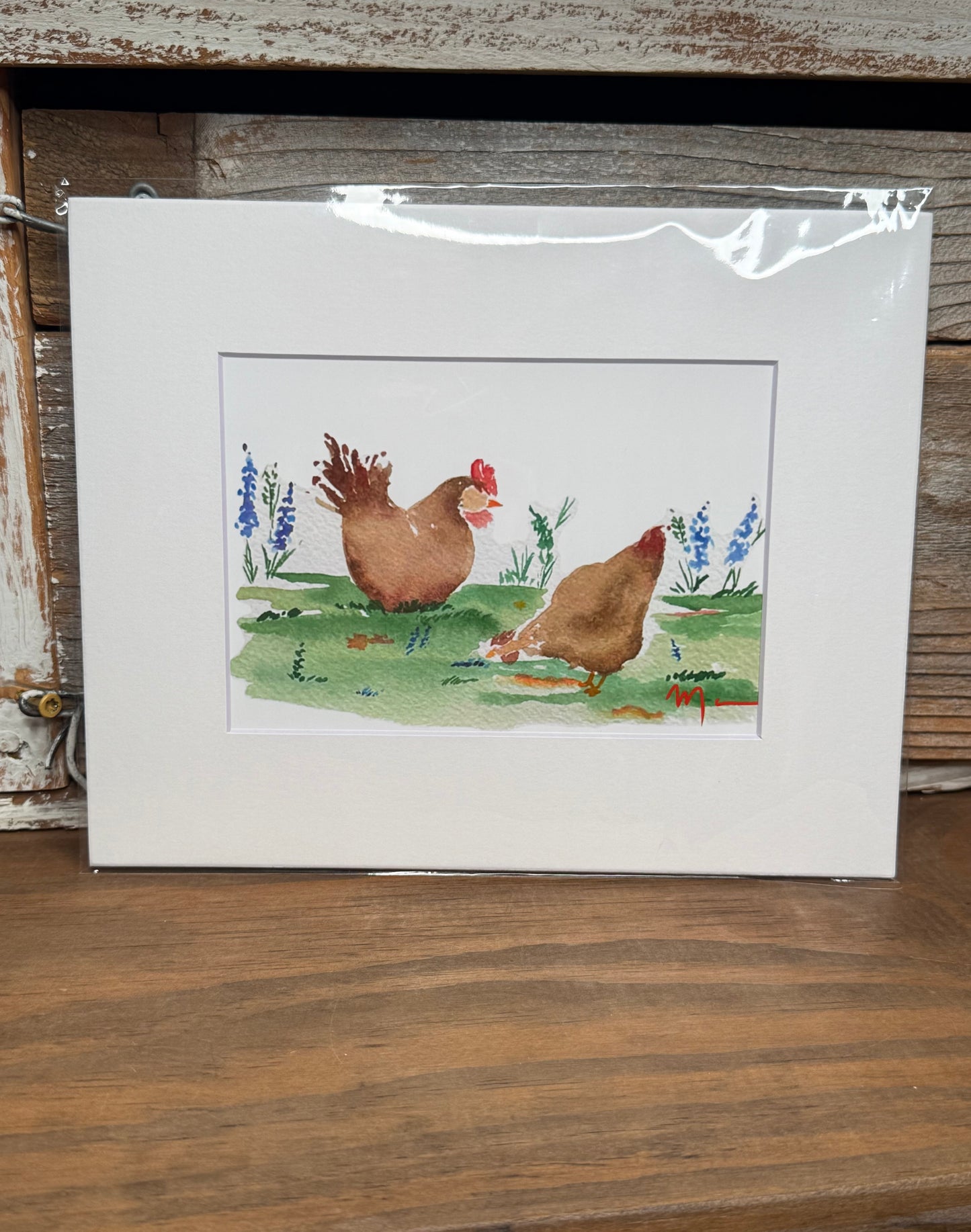 Hen & Hyacinths