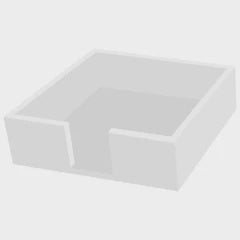 WHITE LUNCHEON NAPKIN CADDY