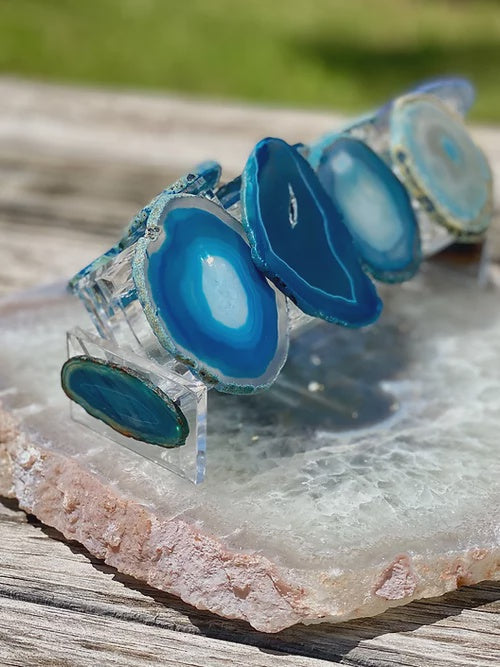 AGATE NAPKIN RINGS SET OF 4