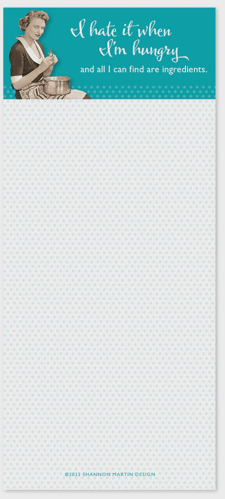 INGREDIENTS LISTPAD