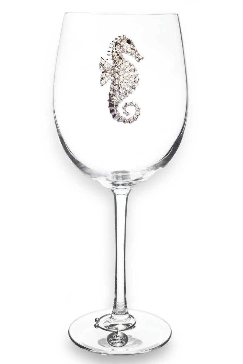 SEAHORSE STEMMED WINE GLASS