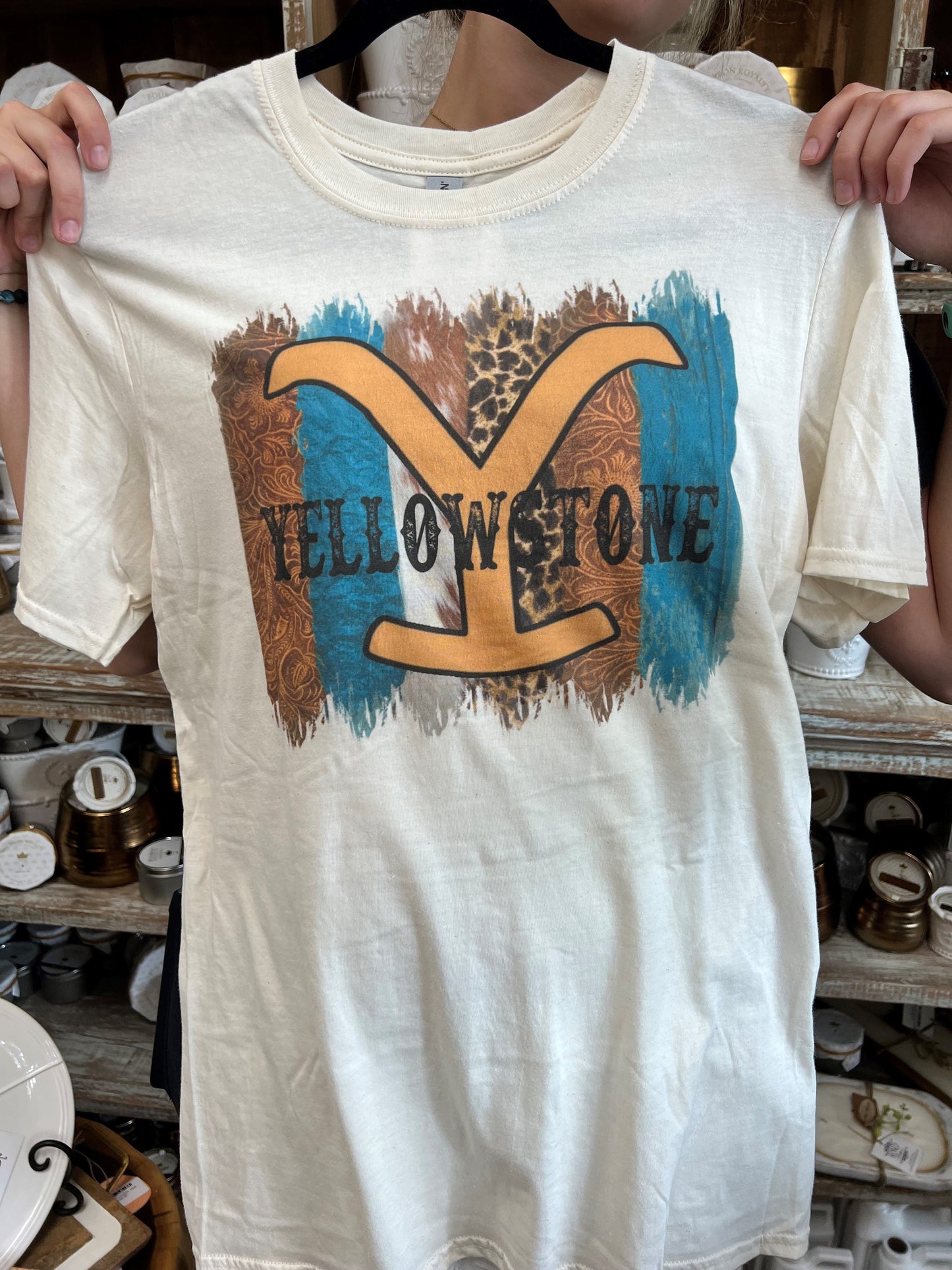YELLOWSTONE TURQUOISE T-SHIRT