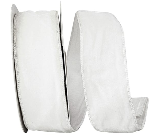 2.5X10 CREAM PLUSH VELVET RIBBON