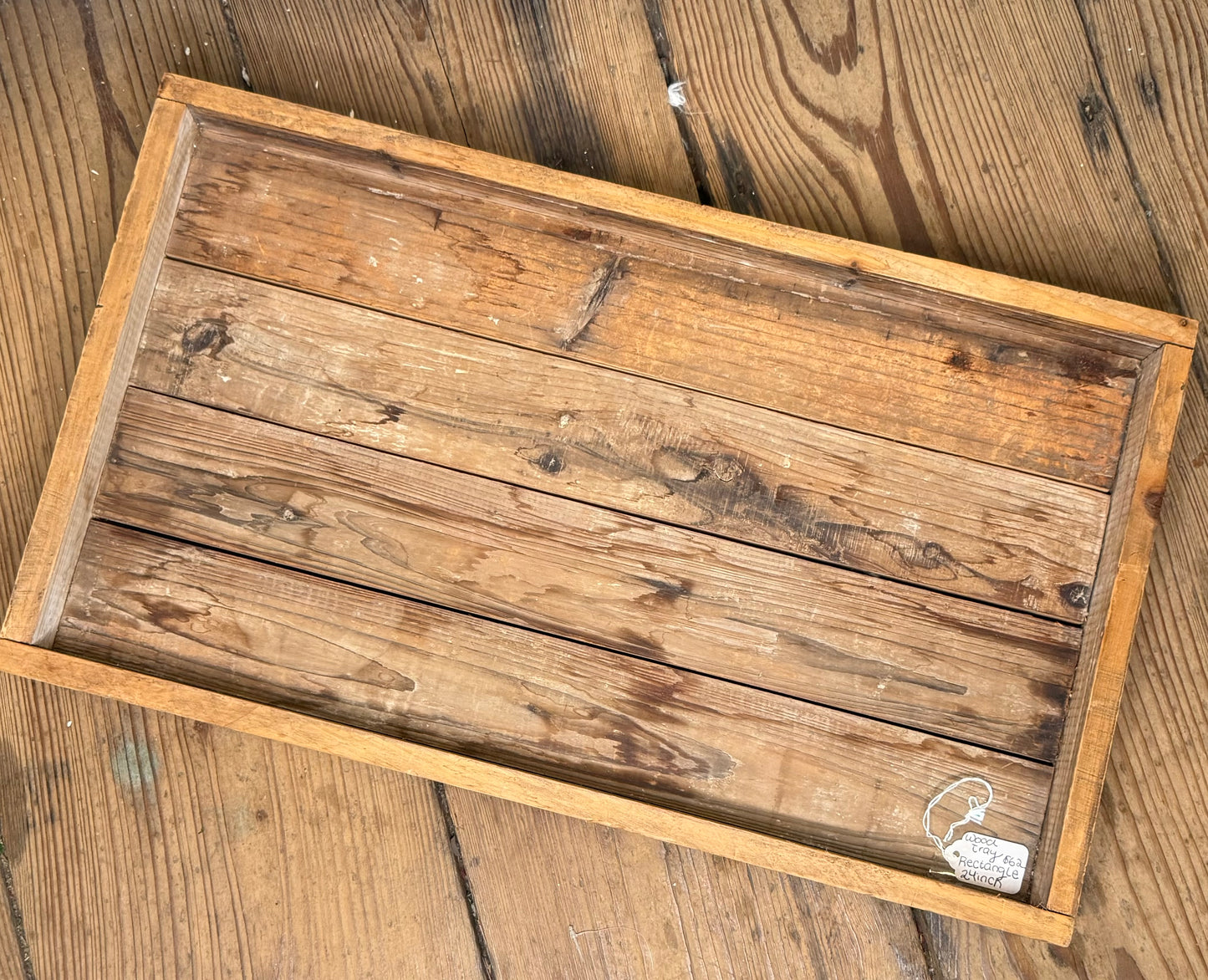 Wood Tray Rectangle 24 inches