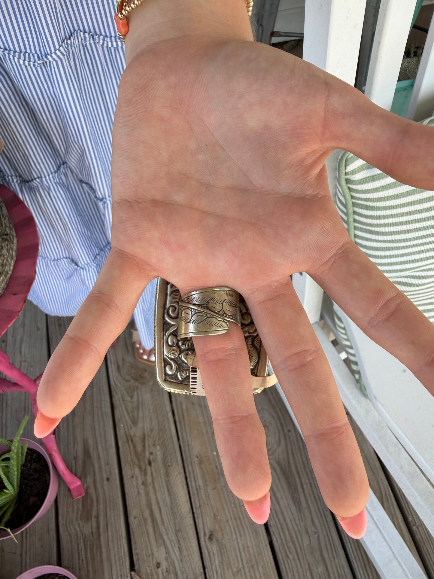 Hand Carved Bone and Agate Rings