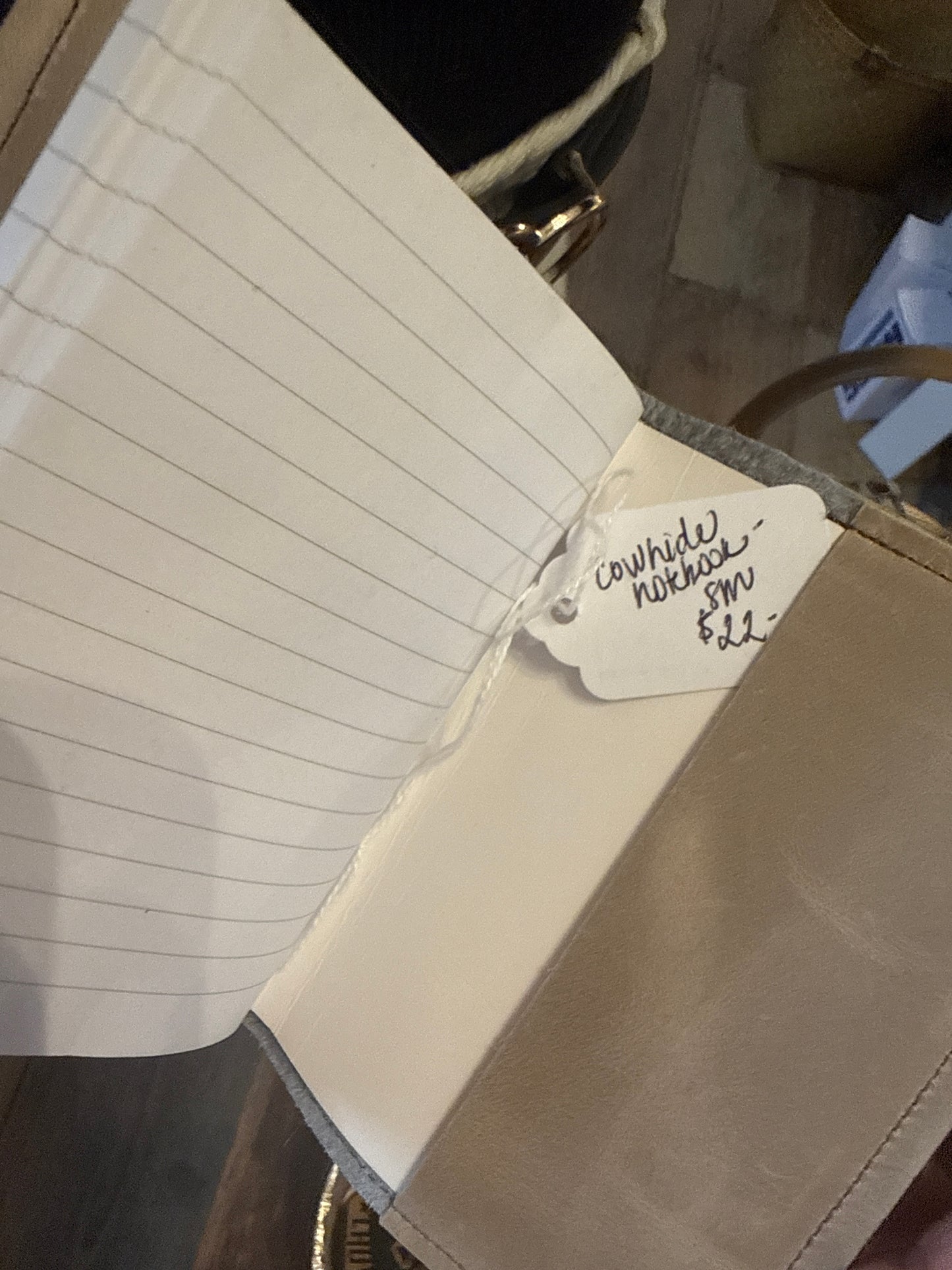 Cowhide Notebook - sm