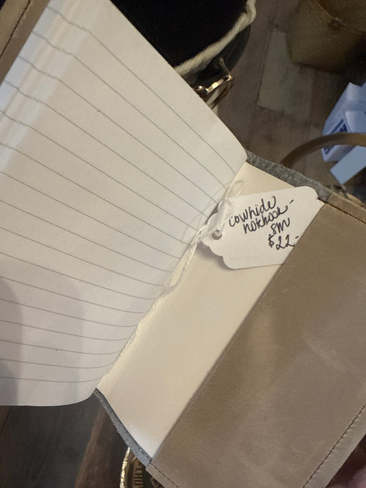 Cowhide Notebook - sm
