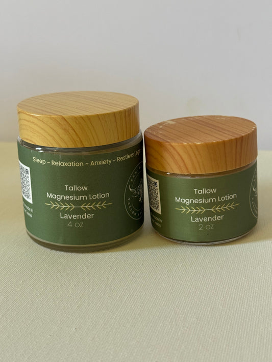 Tallow Magnesium Lotion -4oz