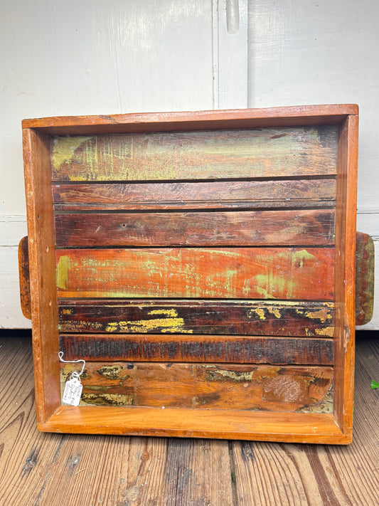 Wood Tray Square 18 inches