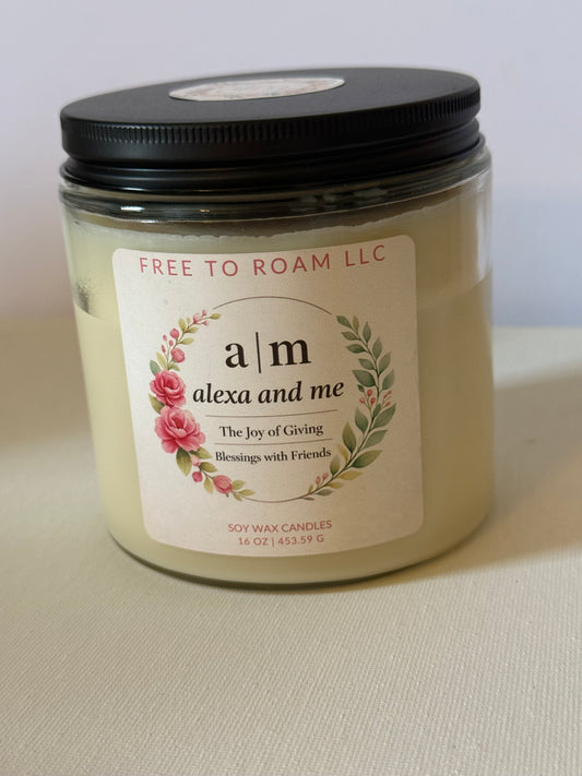 Candle Jar - 16oz - Alexa and Me