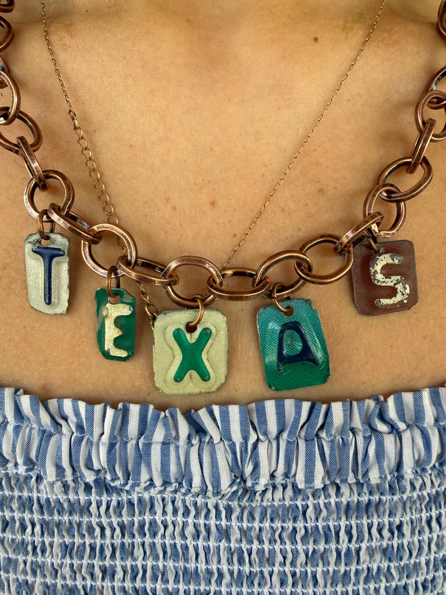 License Plate Necklace