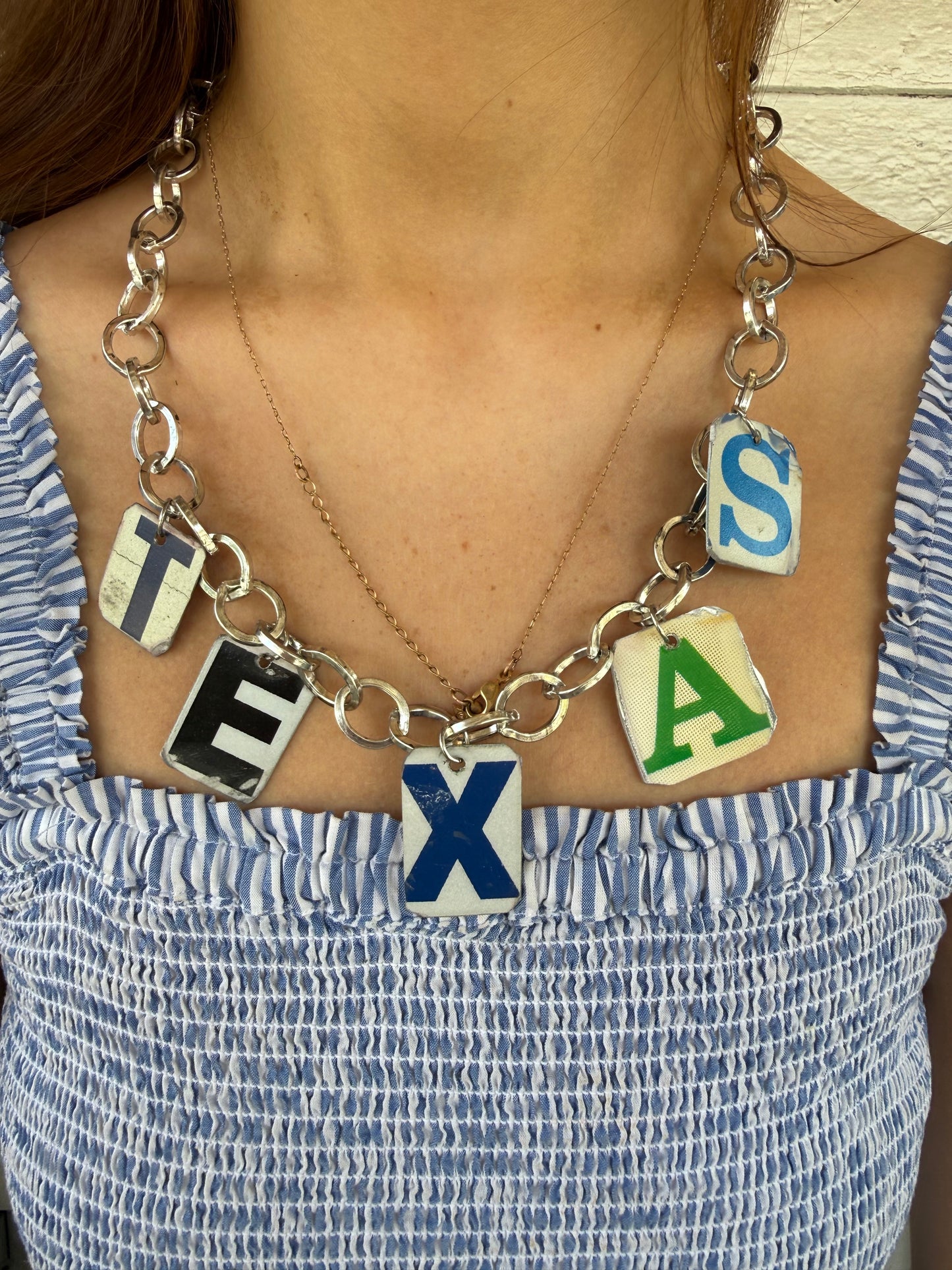 License Plate Necklace