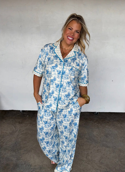 Farm Girl Luxe Pj Set - Relax Heifer