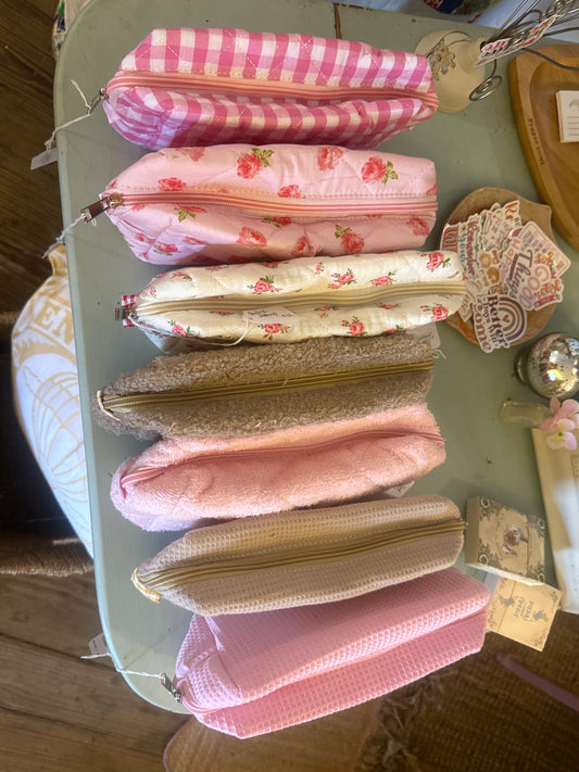 Quilted Makeup/Pen Bag