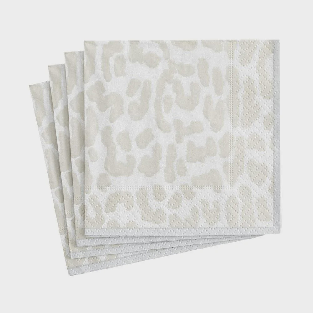 ZANZIBAR SILVER COCKTAIL NAPKIN