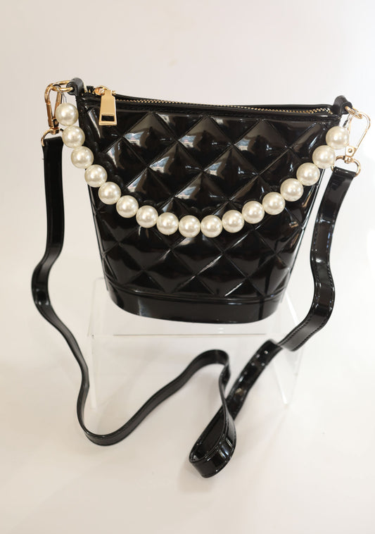 Blk/pearl purse