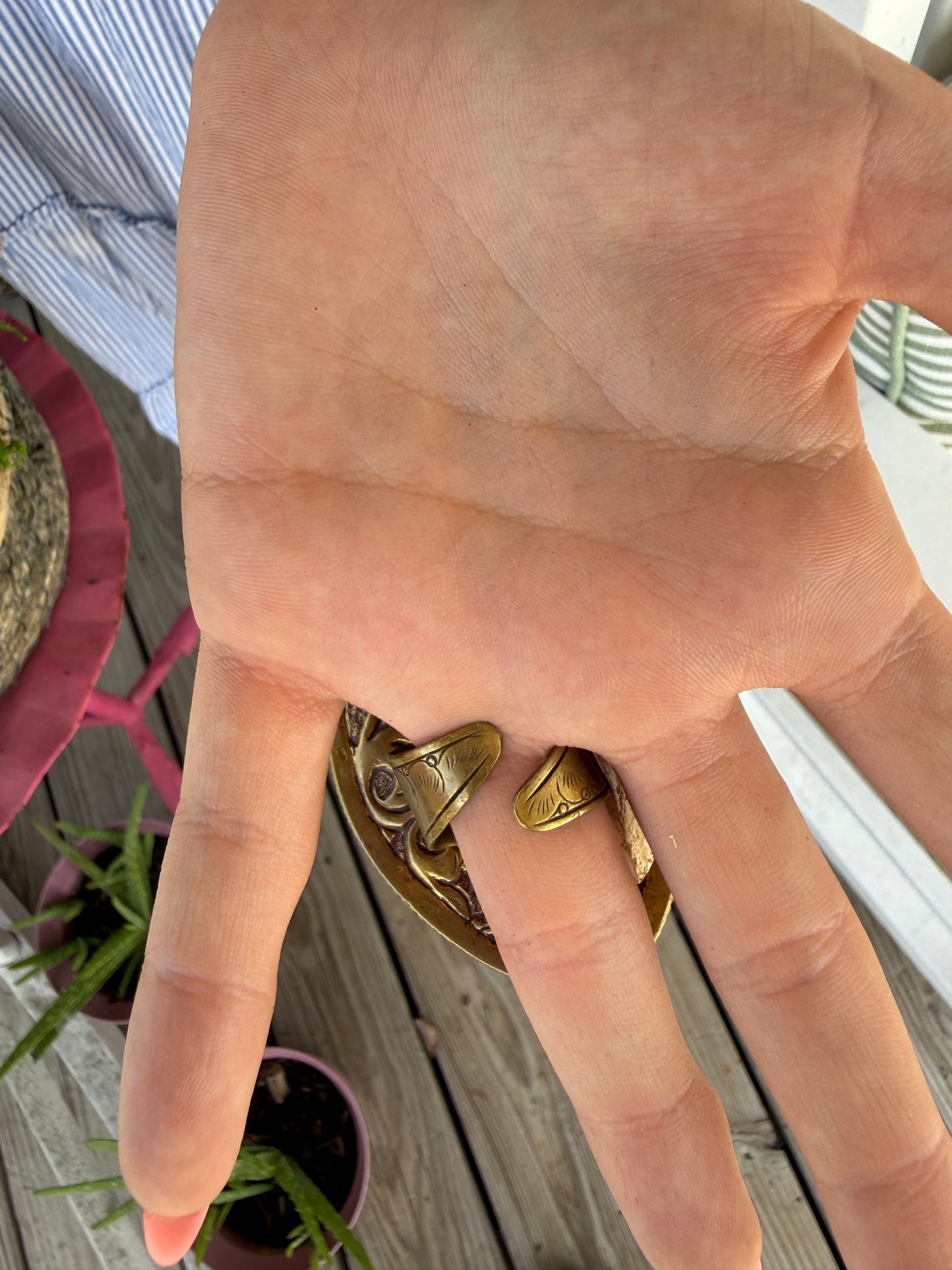 Hand Carved Bone and Agate Rings