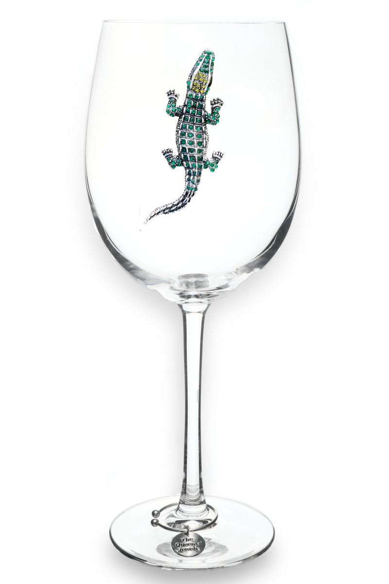 ALLIGATOR STEMMED WINE GLASS