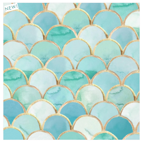 ART DECO TURQUOISE NAPKINS