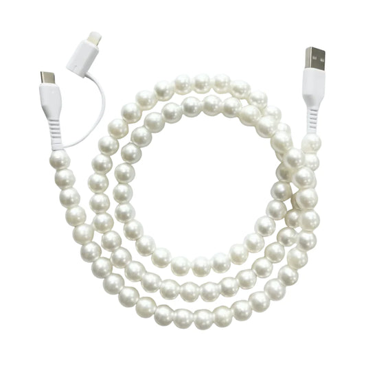 Alexa's Pearl Beaded Charger