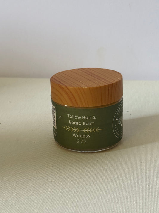 Tallow Hair and Beard balm - 2oz