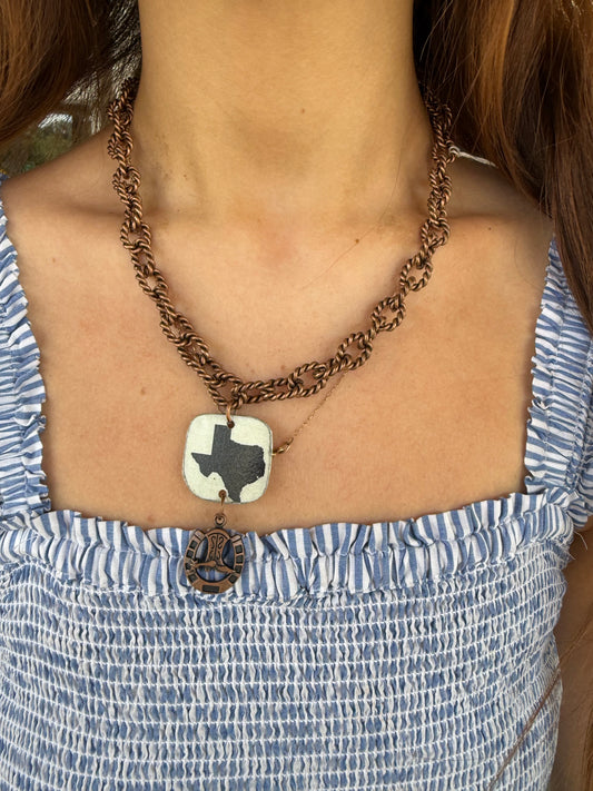 License Plate Necklace