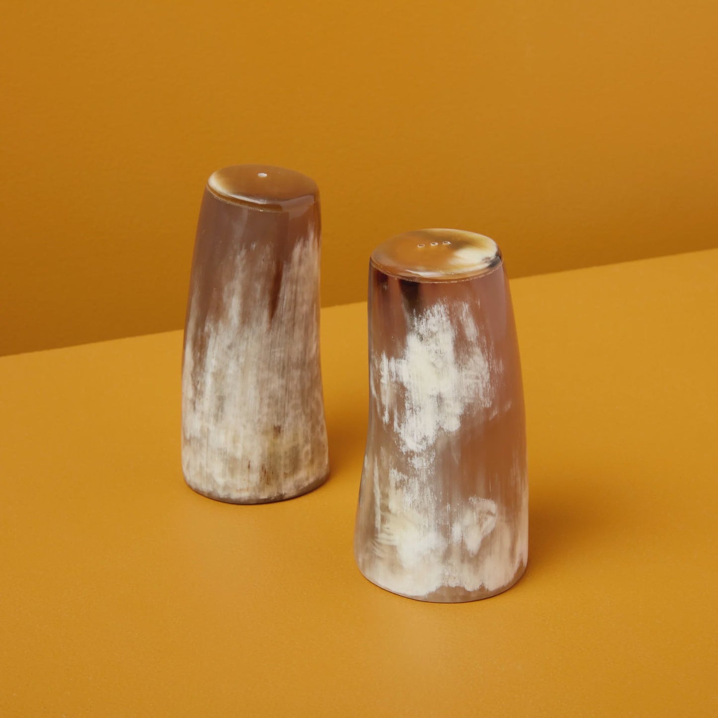 HORN SALT & PEPPER SET LARGE