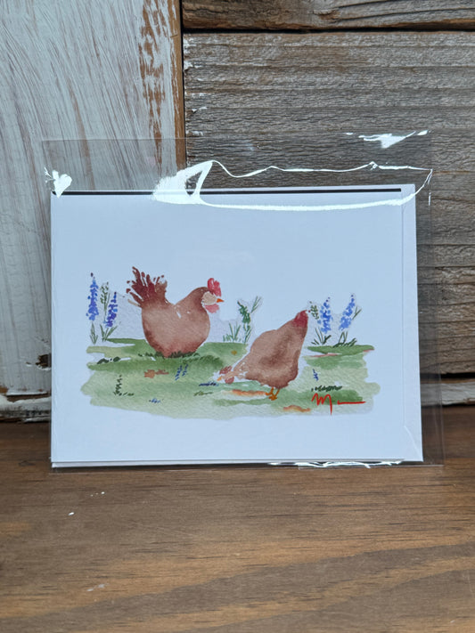 Hen & Hyacinths