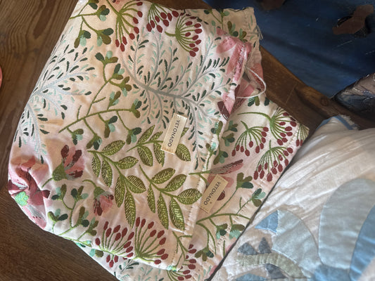Floral Cosmetic Bag