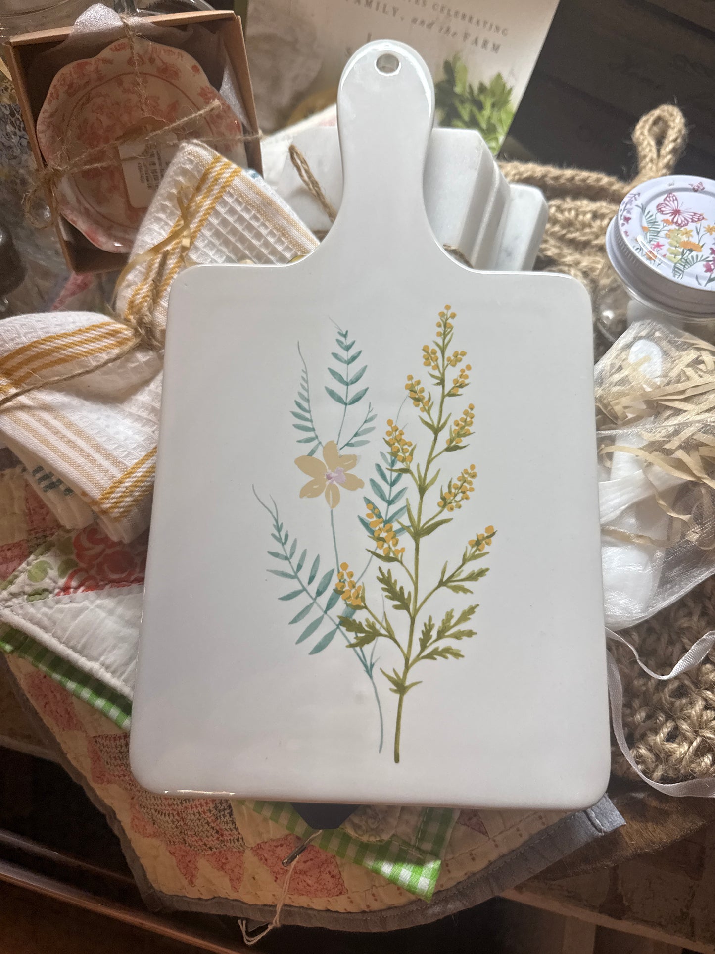 Floral Cheese Board