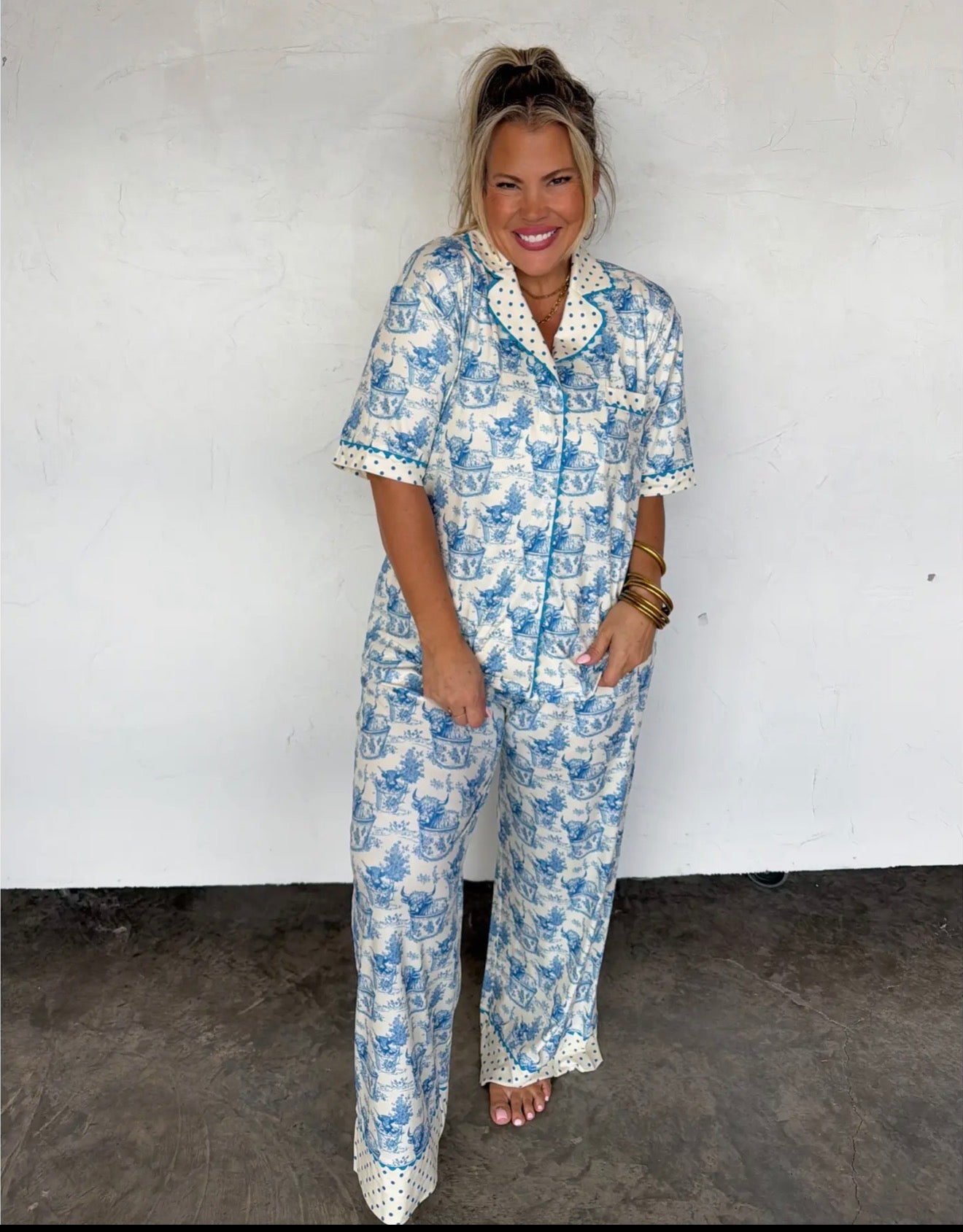 Farm Girl Luxe Pj Set - Relax Heifer