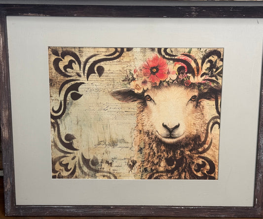 Lamb/Sheep Framed Art