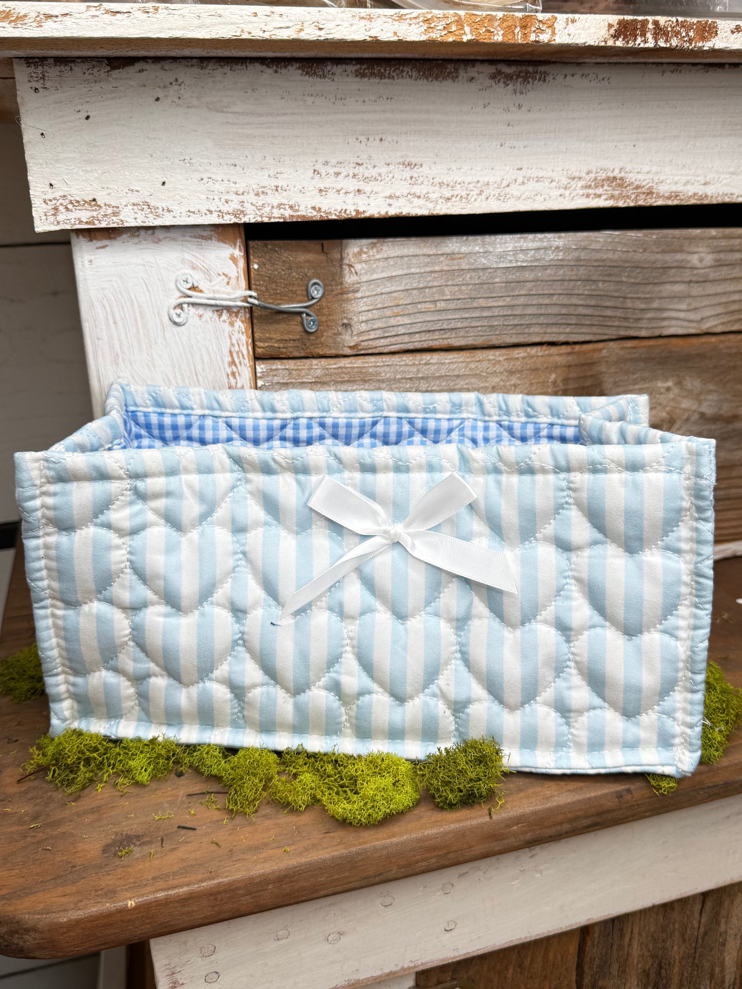 Gingham Basket - Small