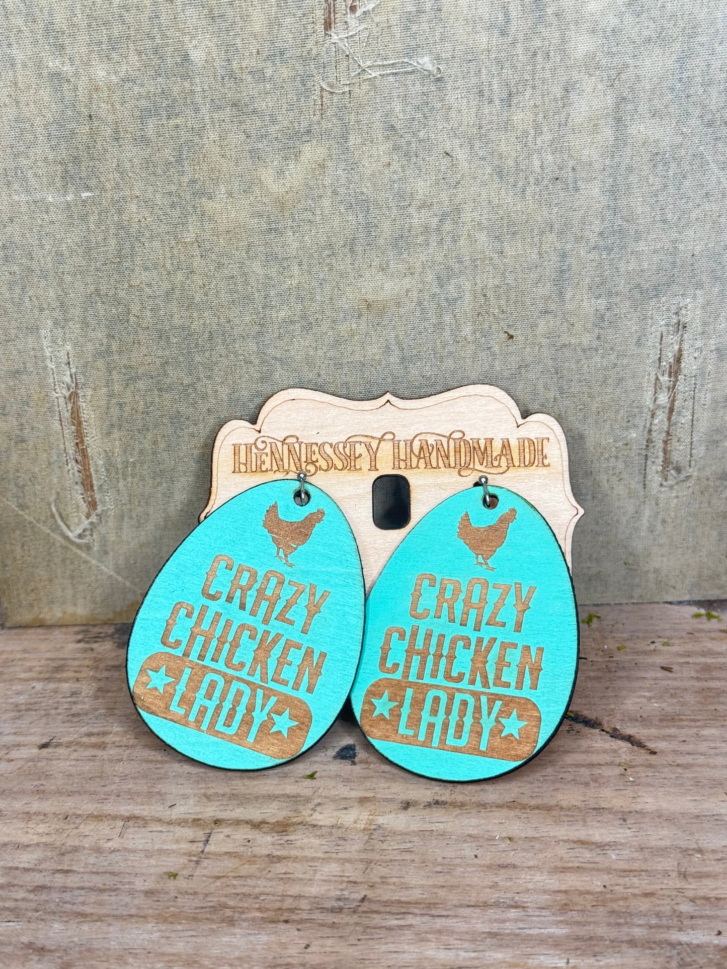 Chicken Earrings