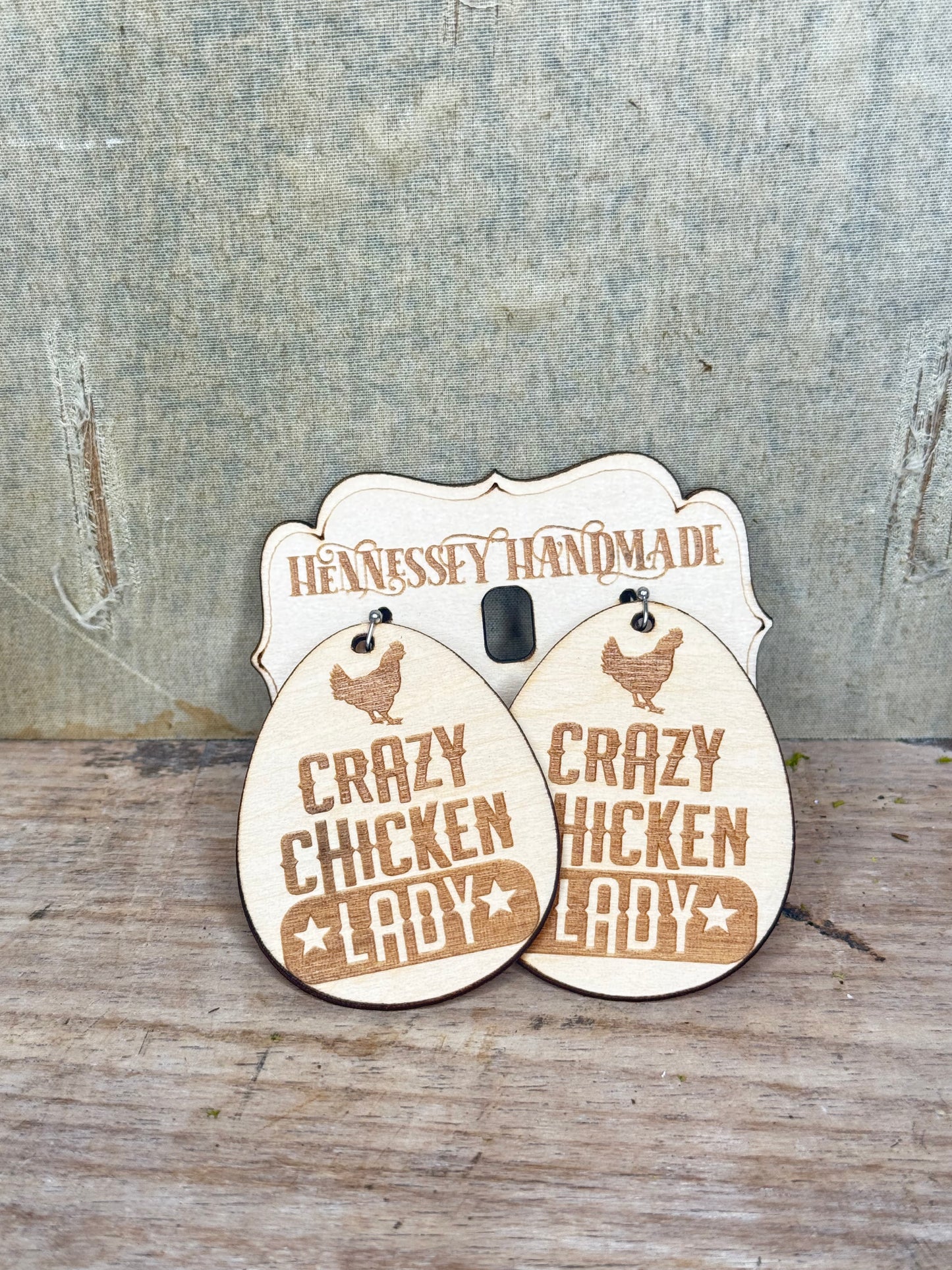 Chicken Earrings