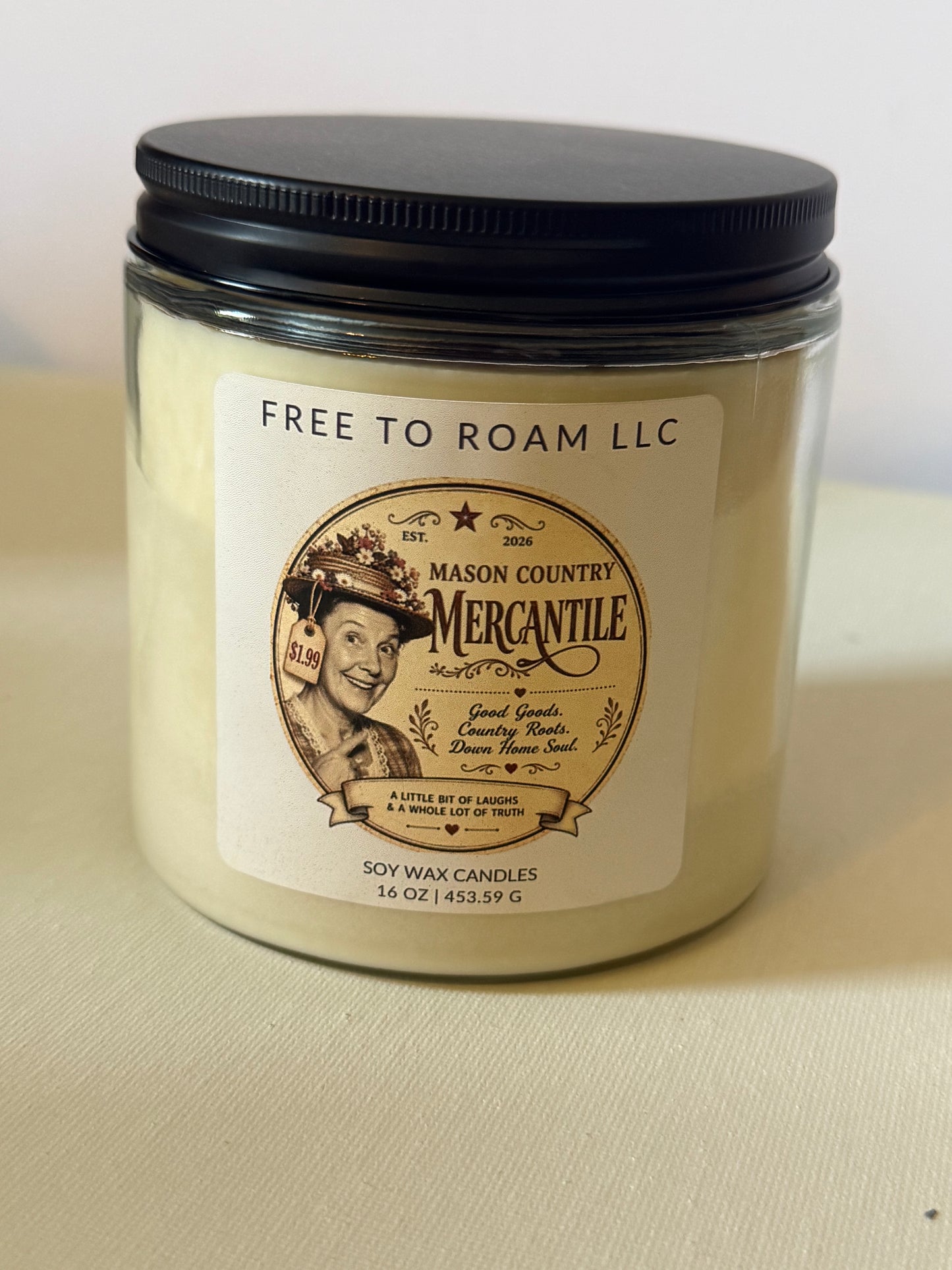 Candle Jar - Minnie Pearl