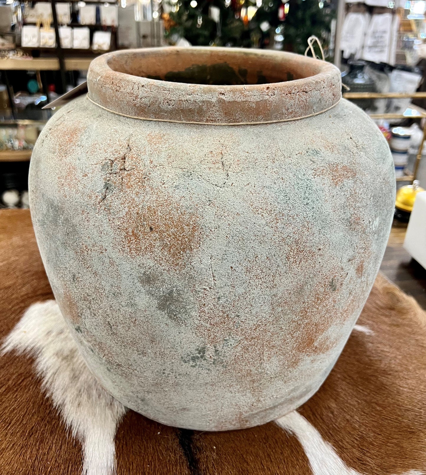 12" TERRA COTTA VASE