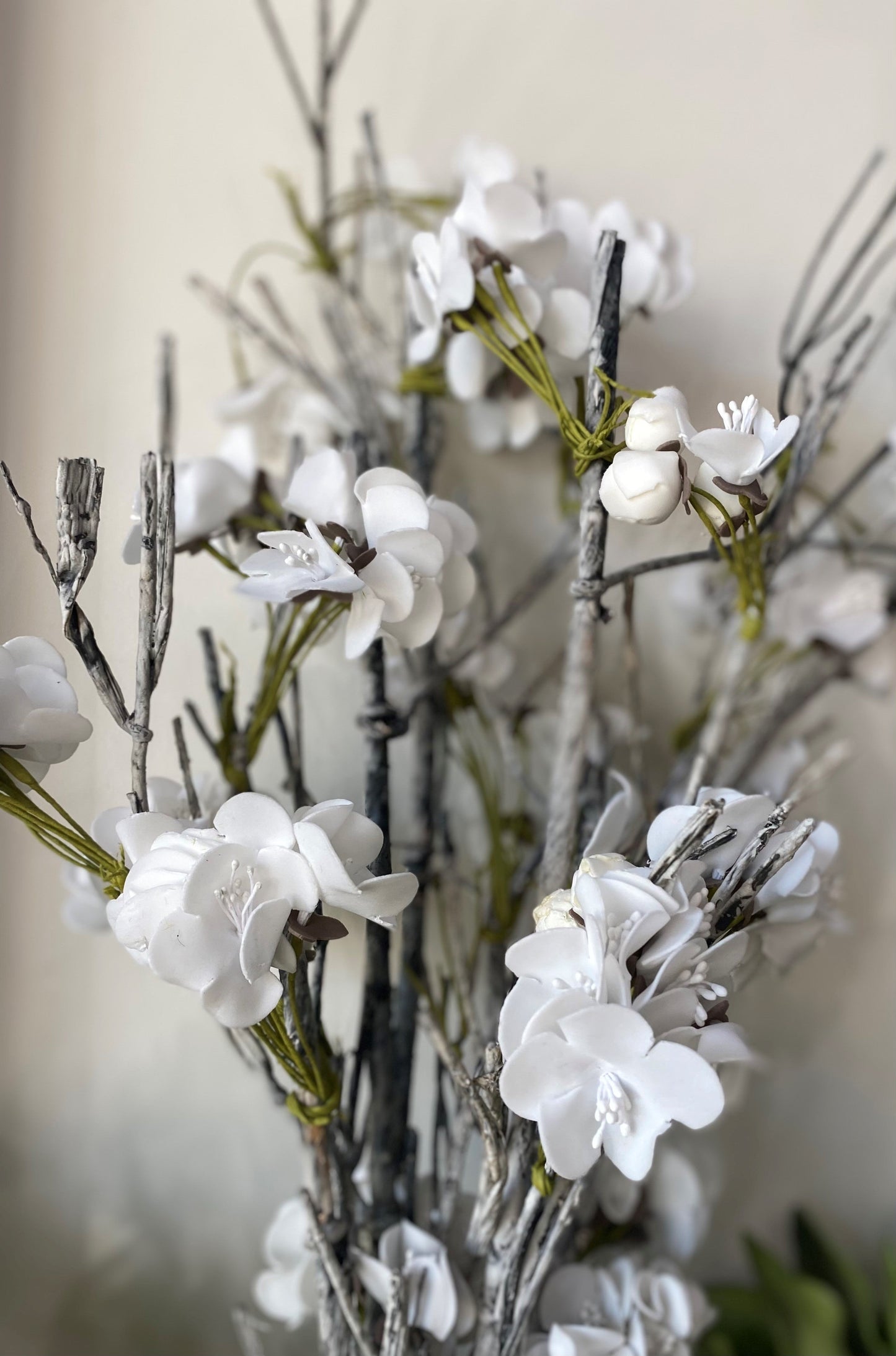 41" WHITE CHERRY BLOSSOM FLOWER