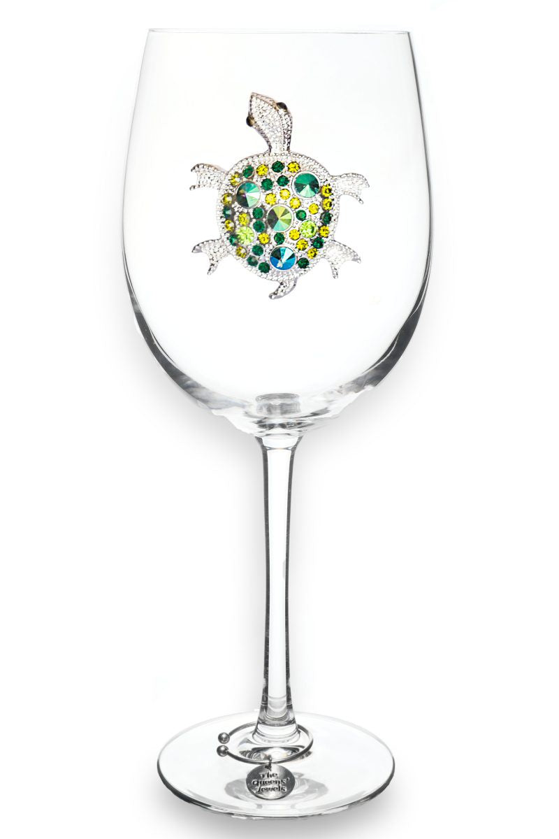 TURTLE STEMMED WINE GLASS