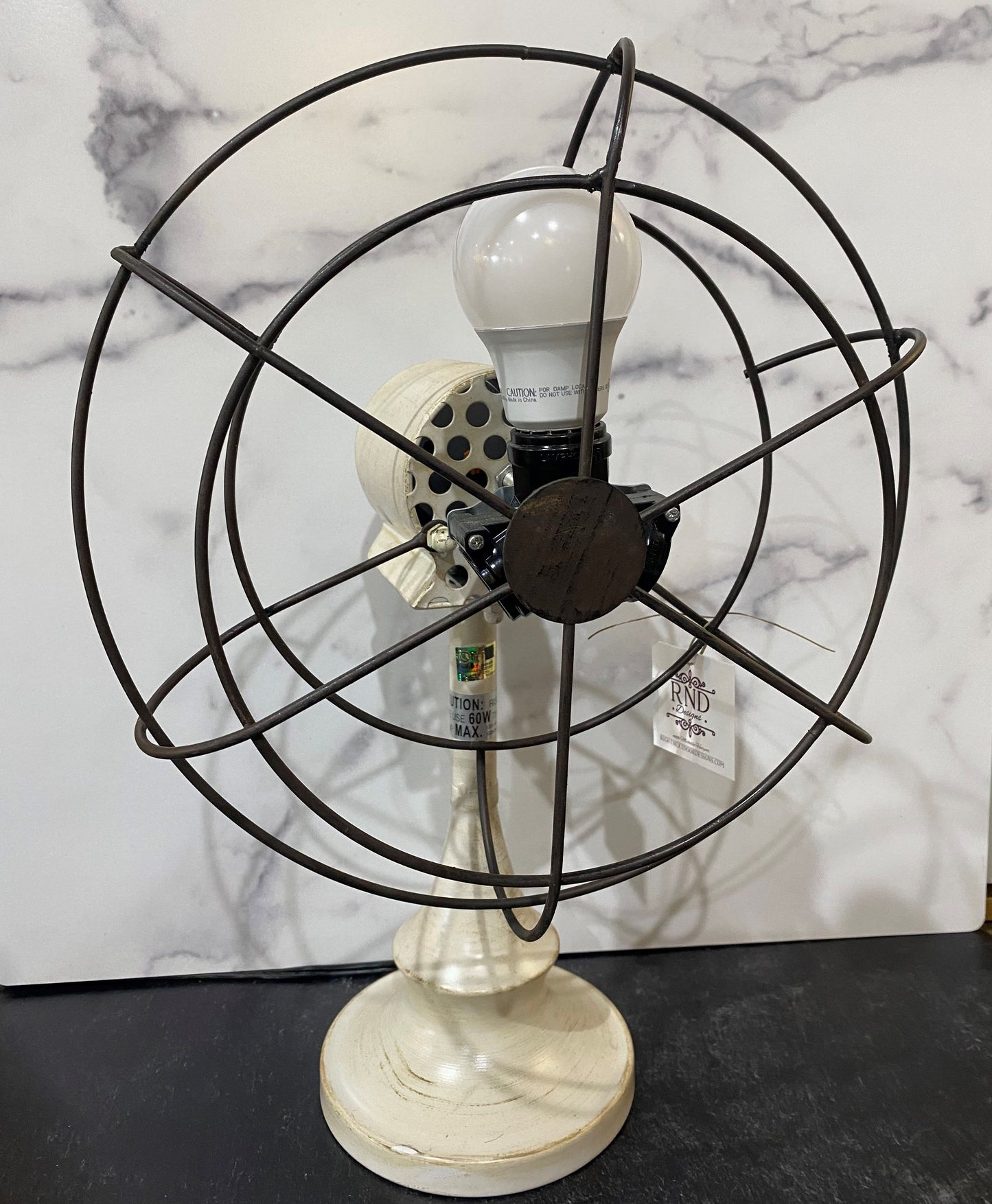TRIPLE LIGHT FAN LAMP WHITE