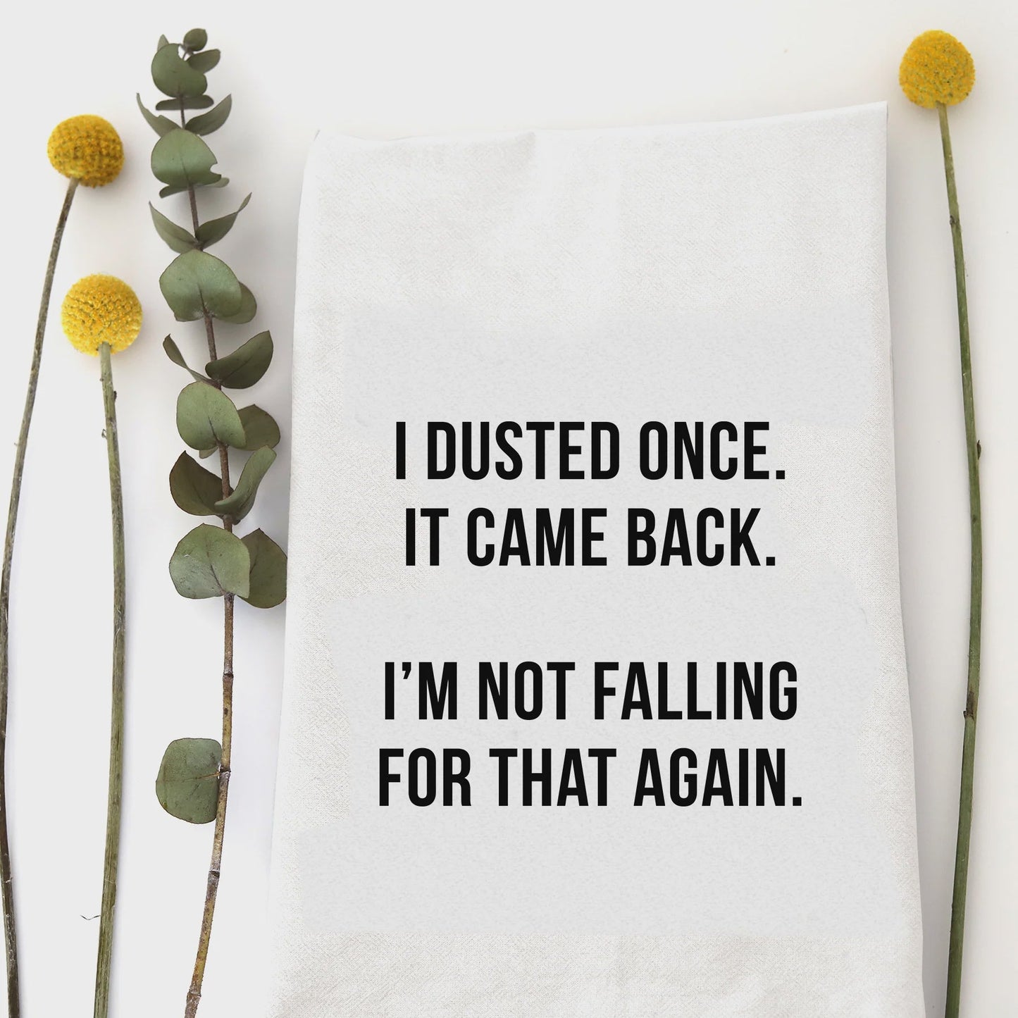 DUSTED ONCE TEA TOWEL