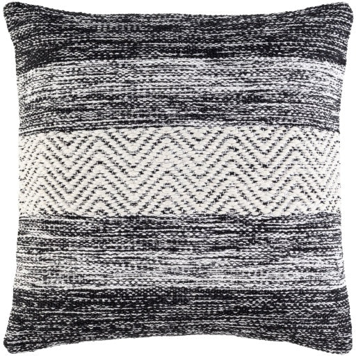 LEVI BLACK & GREY WOVEN PILLOW
